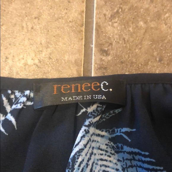 Navy blue women’s blouse - Picture 3 of 3